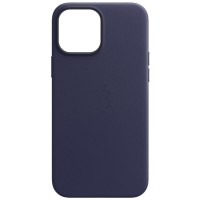 Кожаный чехол Leather Case (AA) with MagSafe для Apple iPhone 13 (6.1'') Фіолетовий (31812)