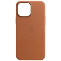 Кожаный чехол Leather Case (AA) with MagSafe для Apple iPhone 13 (6.1'') Бежевий (31808)