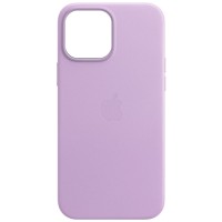 Кожаный чехол Leather Case (AA) with MagSafe для Apple iPhone 13 (6.1'') Пурпурний (32200)