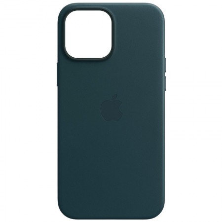 Кожаный чехол Leather Case (AA) with MagSafe для Apple iPhone 13 Pro Max (6.7'') Голубой (31837)