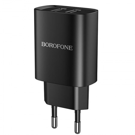 СЗУ Borofone BN2 (2USB/2.1A) Чорний (31863)