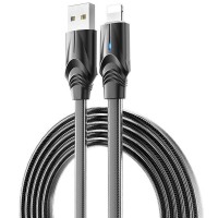 Дата кабель Borofone BU12 Synergy USB to Lightning (1.2m) Чорний (31879)