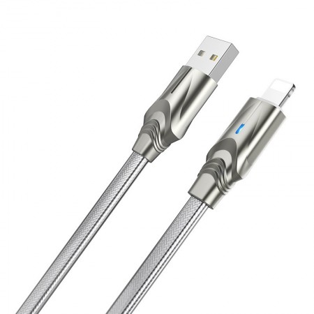 Дата кабель Borofone BU12 Synergy USB to Type-C (1.2m) Серебристый (33986)