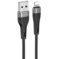 Дата кабель Borofone BX46 Rush USB to Lightning (1m) Черный (31883)