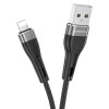 Дата кабель Borofone BX46 Rush USB to Lightning (1m) Чорний (31883)