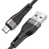 Дата кабель Borofone BX46 Rush USB to MicroUSB (1m) Чорний (31884)