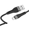 Дата кабель Borofone BX46 Rush USB to MicroUSB (1m) Чорний (31884)