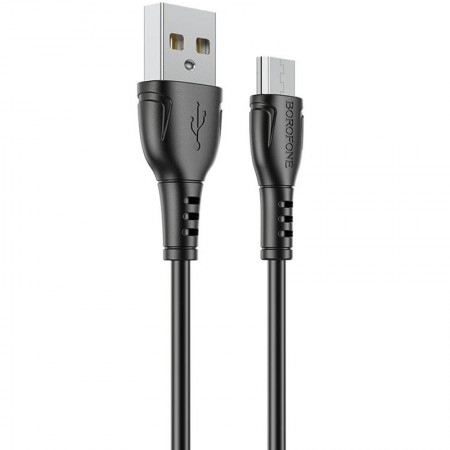 Дата кабель Borofone BX51 Triumph USB to MicroUSB (1m) Чорний (31888)