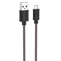 Дата кабель Borofone BX52 Airy USB to MicroUSB (1m) Черный (31891)