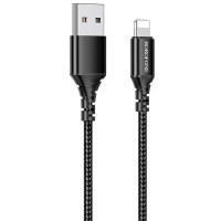 Дата кабель Borofone BX54 Ultra bright USB to Lightning (1m) Чорний (31893)