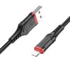 Дата кабель Borofone BX67 USB to Lightning (1m) Черный (31898)