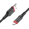Дата кабель Borofone BX67 USB to MicroUSB (1m) Чорний (31899)