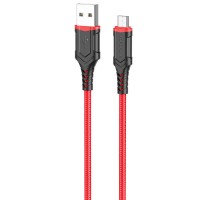 Дата кабель Borofone BX67 USB to MicroUSB (1m) Красный (33988)