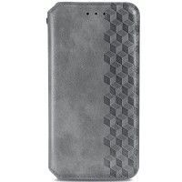 Шкіряний чохол книжка GETMAN Cubic (PU) для Samsung Galaxy A53 5G Сірий (44024)