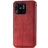 Шкіряний чохол книжка GETMAN Cubic (PU) для Xiaomi Redmi 10C Красный (33473)