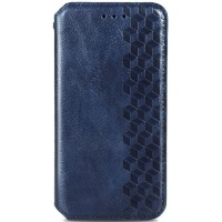 Шкіряний чохол книжка GETMAN Cubic (PU) для Xiaomi Redmi 10C Синий (33475)