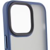 TPU+PC чохол Metal Buttons для Apple iPhone 14 (6.1'') Синий (32404)