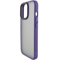TPU+PC чохол Metal Buttons для Apple iPhone 14 (6.1'') Фіолетовий (32405)
