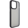 TPU+PC чохол Metal Buttons для Apple iPhone 14 (6.1'') Черный (32406)