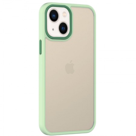 TPU+PC чохол Metal Buttons для Apple iPhone 14 Plus (6.7'') М'ятний (33484)