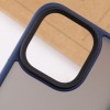 TPU+PC чохол Metal Buttons для Apple iPhone 14 Pro (6.1'') Синий (32414)