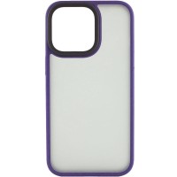 TPU+PC чохол Metal Buttons для Apple iPhone 14 Pro Max (6.7'') Фиолетовый (32420)