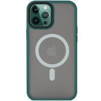 TPU+PC чохол Metal Buttons with MagSafe для Apple iPhone 14 Pro (6.1'') Зелёный (41298)