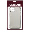 TPU чохол GETMAN Ease logo посилені кути для Apple iPhone 14 (6.1'') Серый (32665)