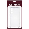 TPU чохол GETMAN Ease logo посилені кути для Samsung Galaxy S21 FE Прозрачный (32687)
