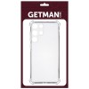 TPU чохол GETMAN Ease logo посилені кути для Samsung Galaxy S22 Ultra Прозрачный (33516)