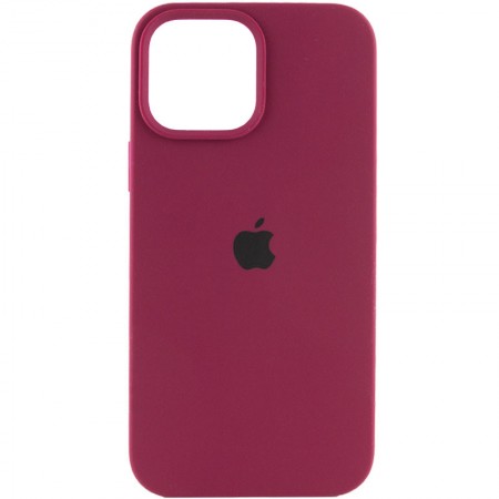 Чохол Silicone Case Full Protective (AA) для Apple iPhone 14 (6.1'') Бордовий (33523)