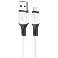 Дата кабель Borofone BX79 USB to MicroUSB (1m) Білий (36505)