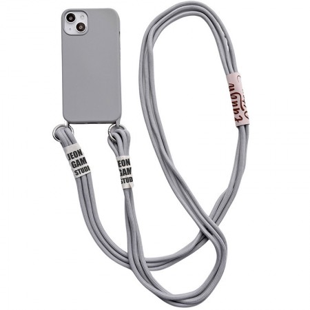 Чохол TPU two straps California для Apple iPhone 13 (6.1'') Сірий (33120)