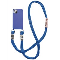 Чохол TPU two straps California для Apple iPhone 13 (6.1'') Синий (33122)