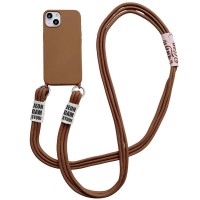 Чохол TPU two straps California для Apple iPhone 13 (6.1'') Коричневий (33113)
