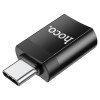 Перехідник Hoco UA17 Type-C Male to USB Female USB3.0  Черный (33218)