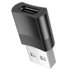 Перехідник Hoco UA17 USB Male to Type-C Female USB2.0 Чорний (33219)
