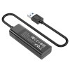 Перехідник Hoco HB25 Easy mix 4in1 (USB to USB3.0+USB2.0*3) Черный (33228)