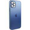 Чохол TPU+Glass Sapphire matte case для Apple iPhone 13 Pro Max (6.7'') Голубой (35158)