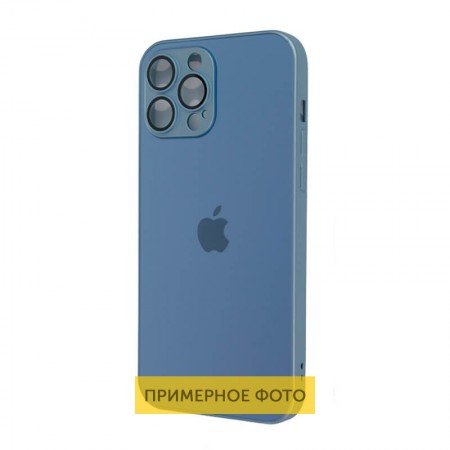 Чохол TPU+Glass Sapphire matte case для Apple iPhone 13 (6.1'') Голубой (32862)