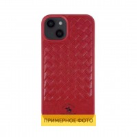 Шкіряний чохол Polo Santa Barbara для Apple iPhone 12 Pro / 12 (6.1'') Красный (33637)