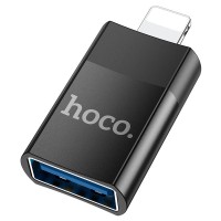 Перехідник Hoco UA17 Lightning Male to USB Female USB2.0  Черный (33242)
