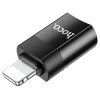 Перехідник Hoco UA17 Lightning Male to Type-C Female USB2.0  Чорний (33243)