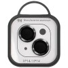 Захисне скло Metal Classic на камеру (в упак.) для Apple iPhone 14 (6.1'') / 14 Plus (6.7'') Чорний (33674)