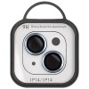 Захисне скло Metal Classic на камеру (в упак.) для Apple iPhone 14 (6.1'') / 14 Plus (6.7'') Голубой (33670)