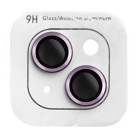 Захисне скло Metal Classic на камеру (в упак.) для Apple iPhone 14 (6.1'') / 14 Plus (6.7'') Фиолетовый (33673)