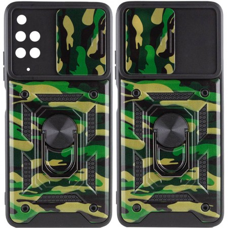 Ударостійкий чохол Camshield Serge Ring Camo для Xiaomi Redmi 10 Зелений (34087)