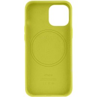 Шкіряний чохол Leather Case (AA) with MagSafe для Apple iPhone 14 (6.1'') Жовтий (34120)