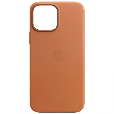 Шкіряний чохол Leather Case (AA) with MagSafe для Apple iPhone 14 (6.1'') Коричневый (34109)
