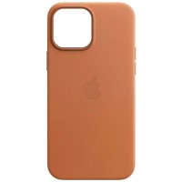 Шкіряний чохол Leather Case (AA) with MagSafe для Apple iPhone 14 Pro Max (6.7'') Коричневий (34169)